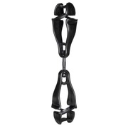 Squids By Ergodyne Black Swiveling Glove Clip Holder, Dual Clips 3420